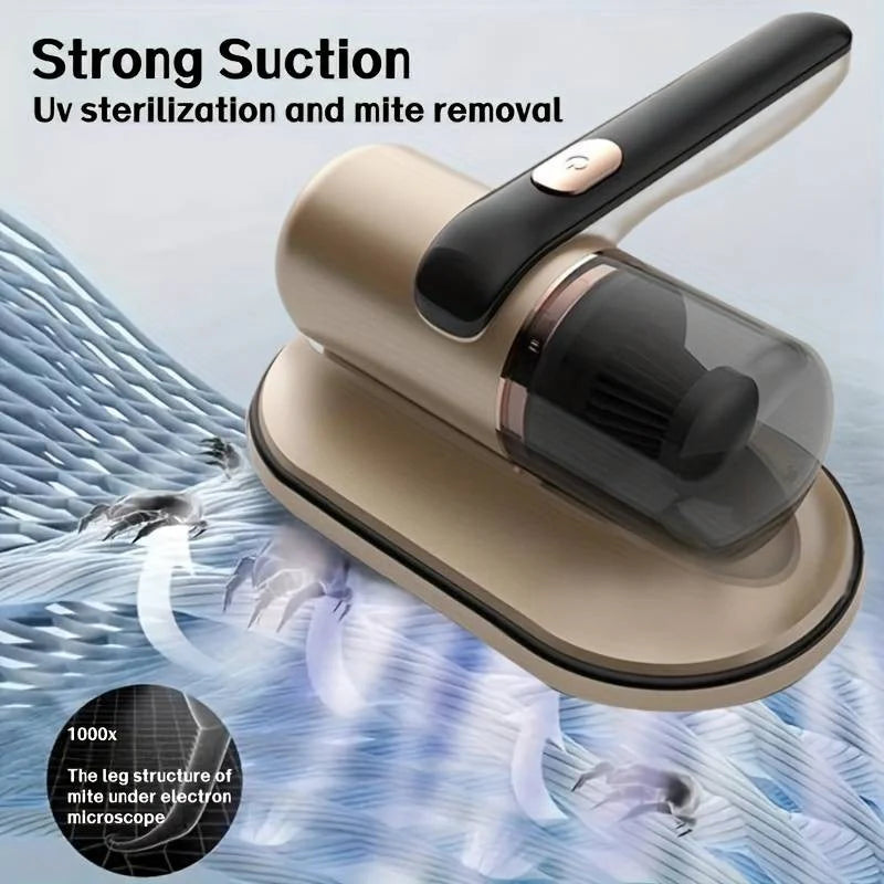 Aspirator de Pat Anti-Acarieni, 10000 de vibratii pe minut, lampa UV