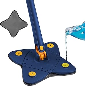 Mop cu cap triunghiular, reglabil, rotire 360 grade cu 3 lavete incluse
