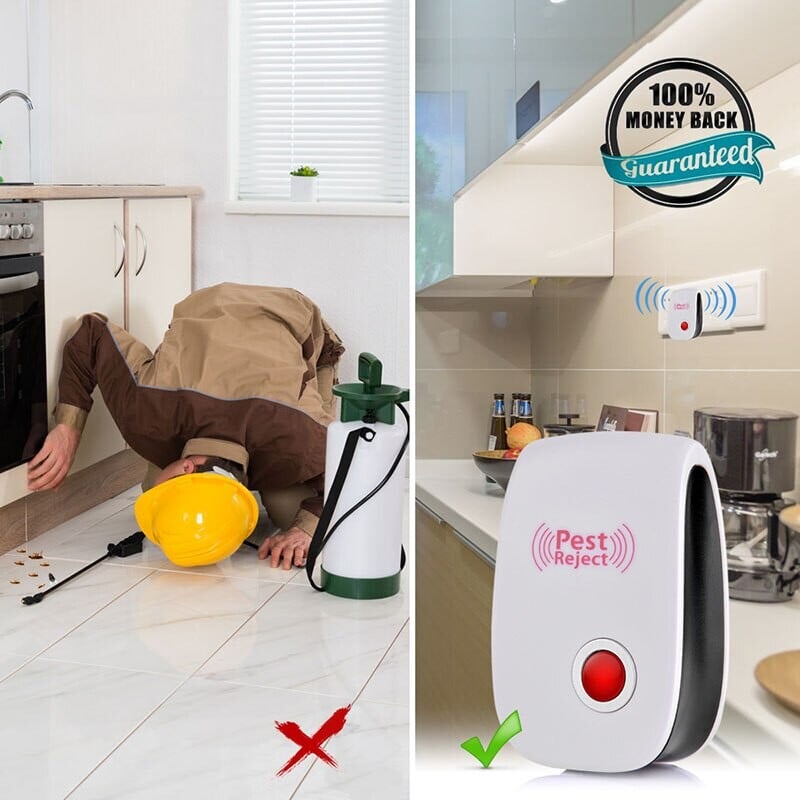 Aparat electric cu ultrasunete impotriva daunatorilor, non-toxic, rezistent la umiditate