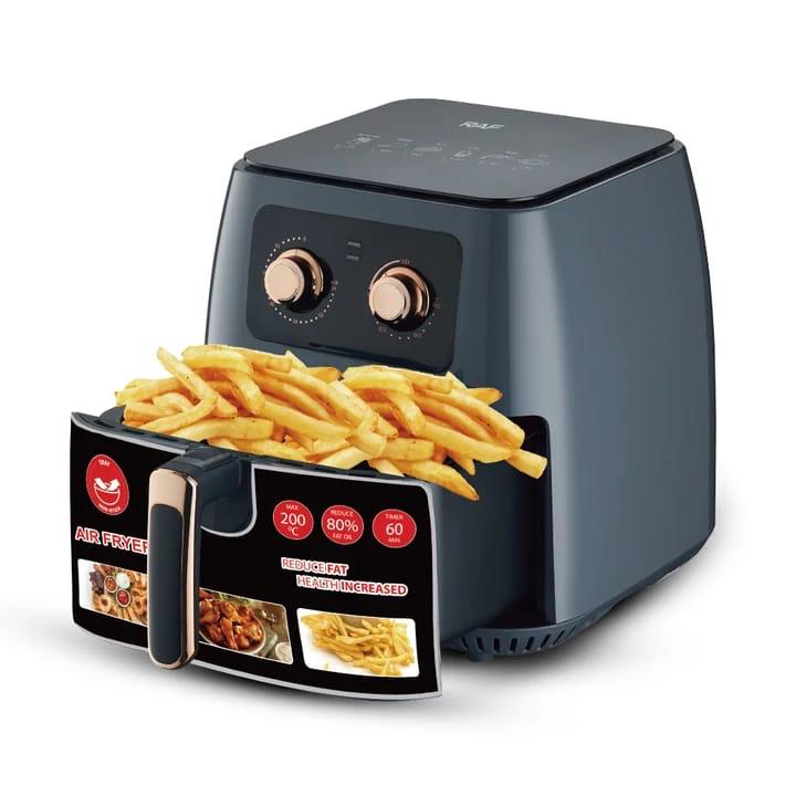 Friteuză Aer Raf-5294 cu Coș Detașabil 8lt Negru 1700w + CADOU CARTE DE RETETE