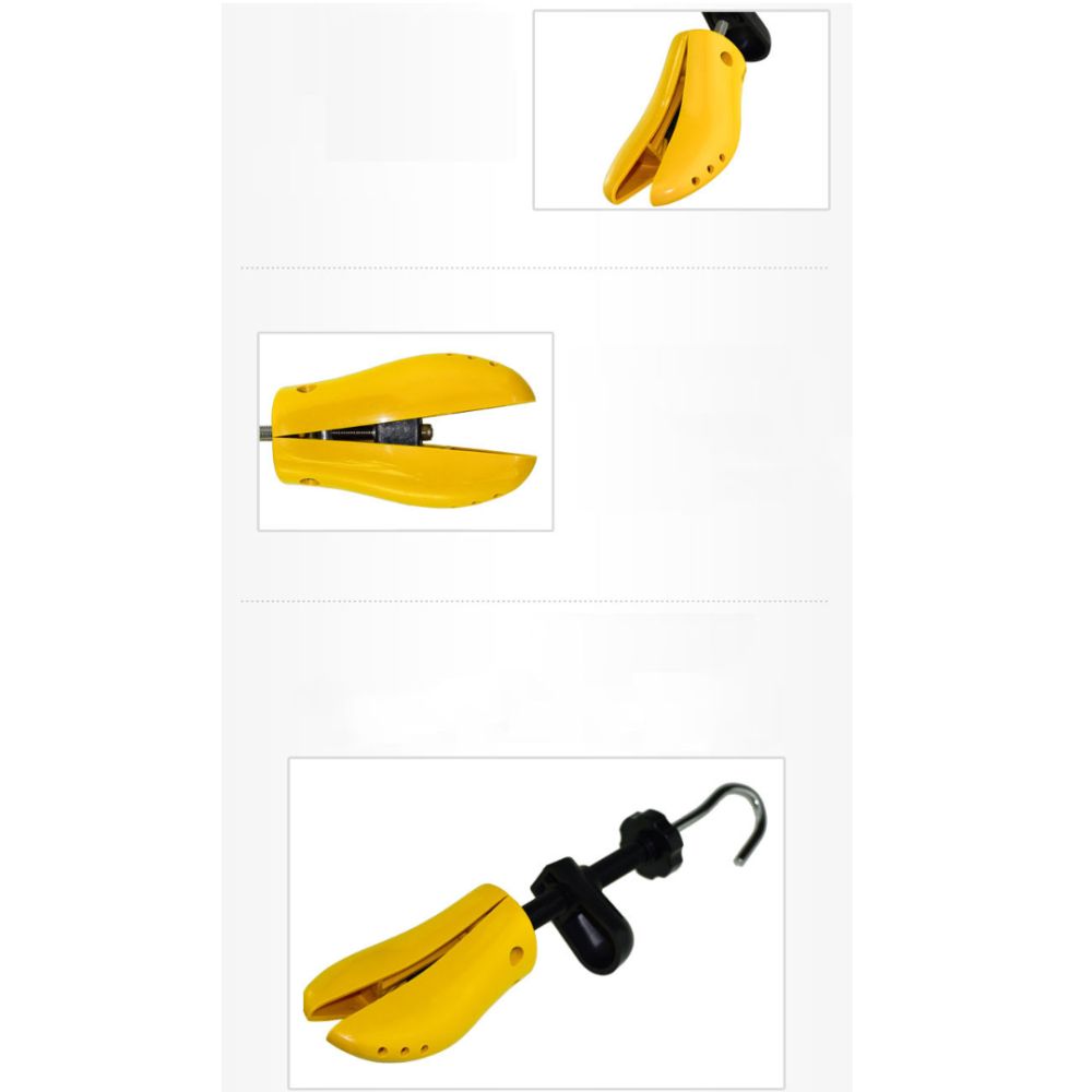 Set 2 x Dispozitiv pentru largit si alungit pantofii, din plastic dur, galben