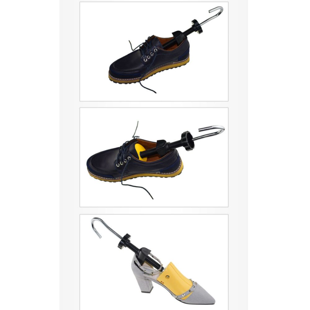 Set 2 x Dispozitiv pentru largit si alungit pantofii, din plastic dur, galben