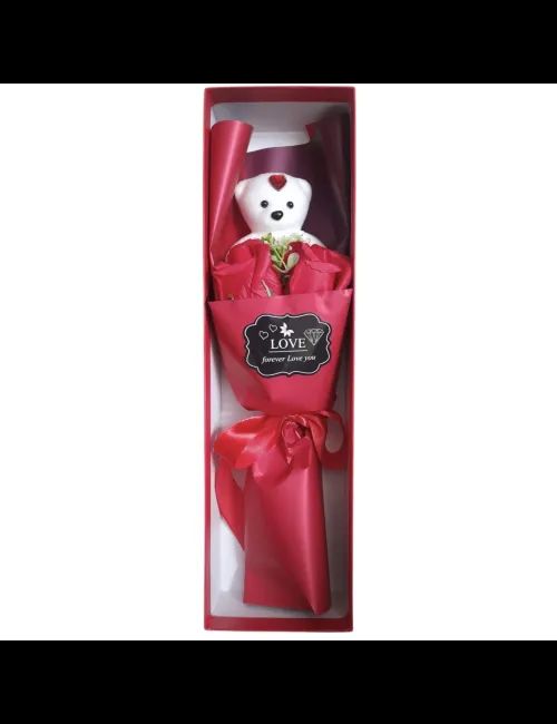 Cadou un deosebit buchet de flori cu ursuleț  : 1 Martie, 8 Martie , Valentines day