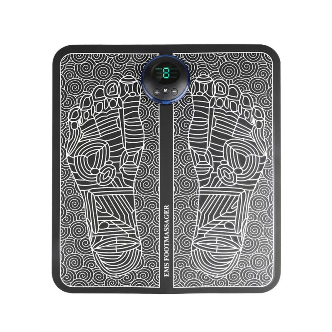 Aparat Pentru Masajul Picioarelor Cu Electrostimulare Pentru Imbunatatirea Circulatiei, 5 Niveluri De Intensitate, Control Din Telecomanda, Negru