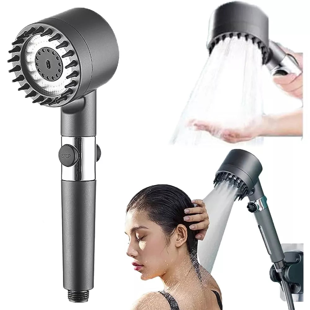 Cap de dus cu presiune 4 in 1
