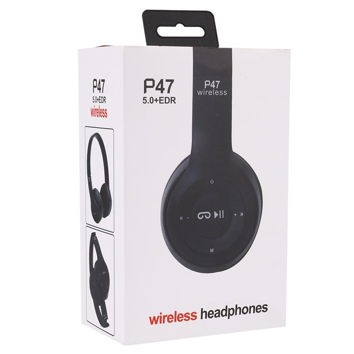 Casti wireless Over-Ear, pliabile, Bluetooth, suport MP3 & FM, microfon incorporat, mufa audio de 3 5mm, functionalitate de apel versatila, negru